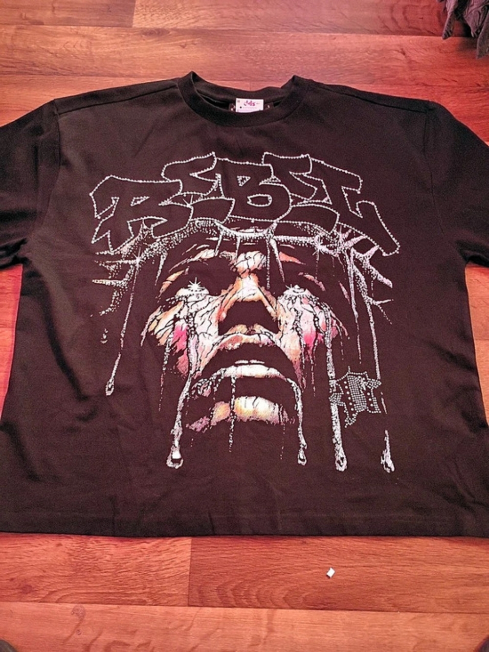 Rebel Minds Blessed Jesus Digital Tee Black